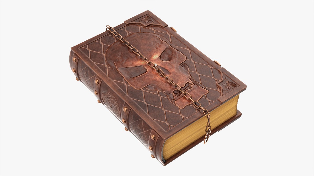 Old book decorated in leather 02