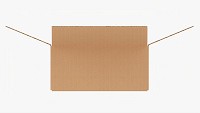 Open Cardboard Box Mockup 02