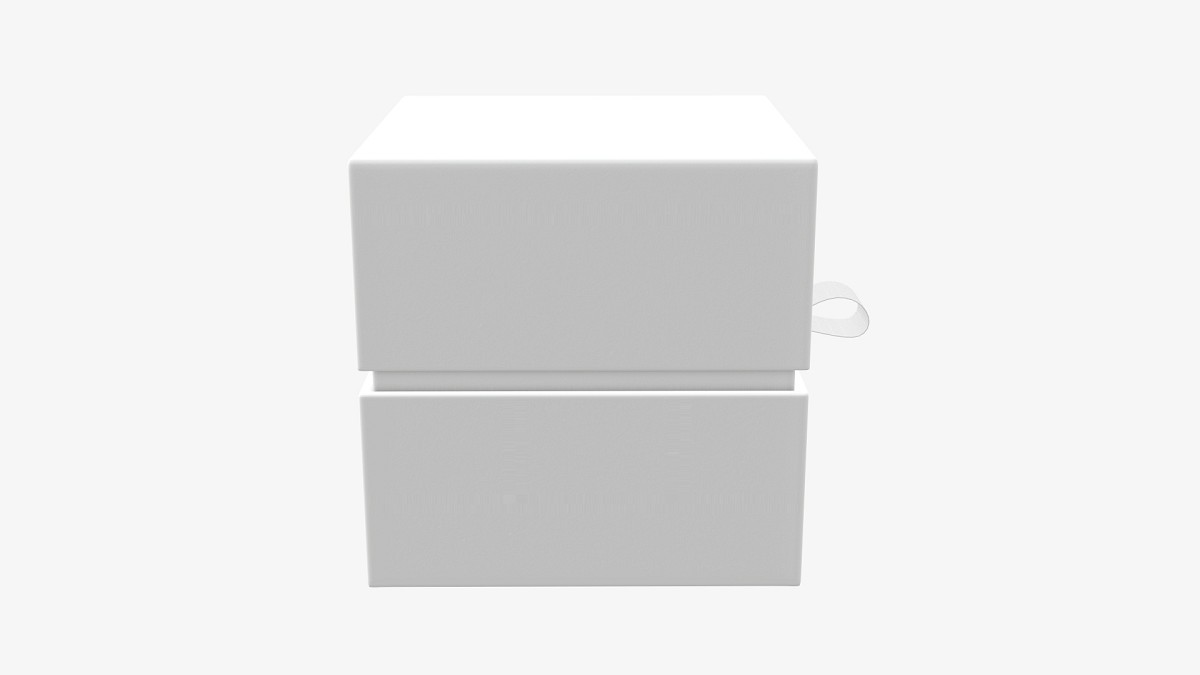 Paper gift box with strap mockup 02