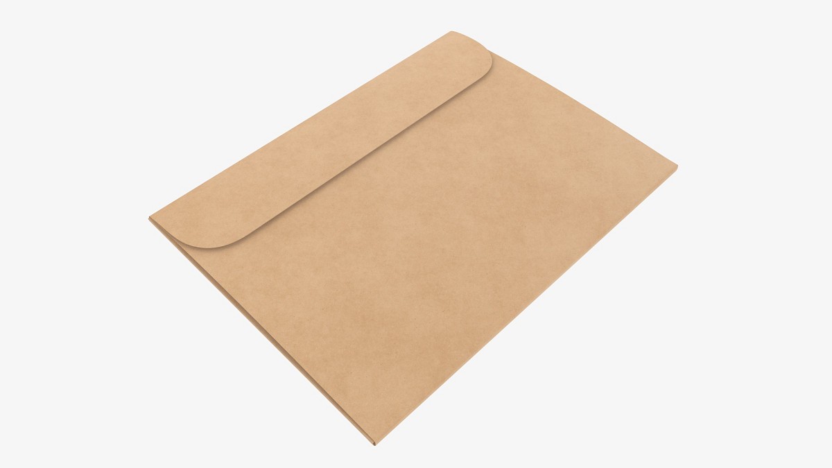 Paper gift envelope mockup
