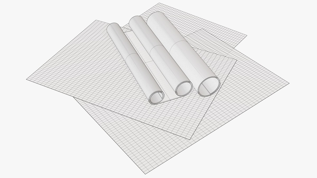 Paper sheets and scrolls 01