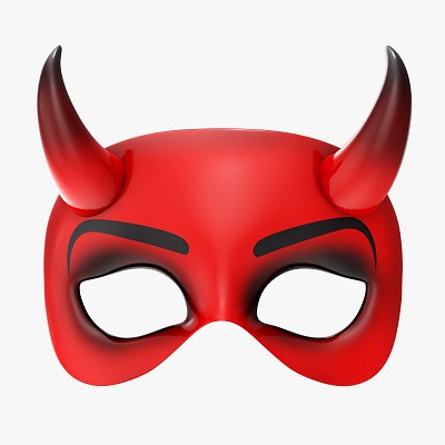 Party devil mask horns