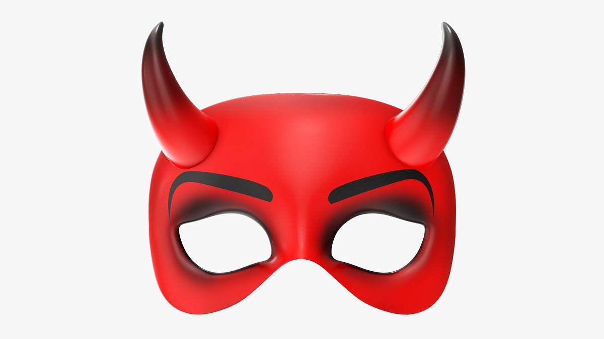 Party devil mask with horns