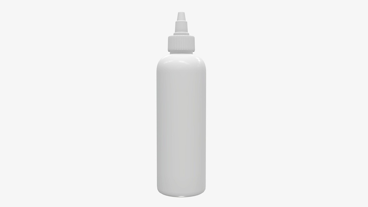Plastic dropper bottle mockup