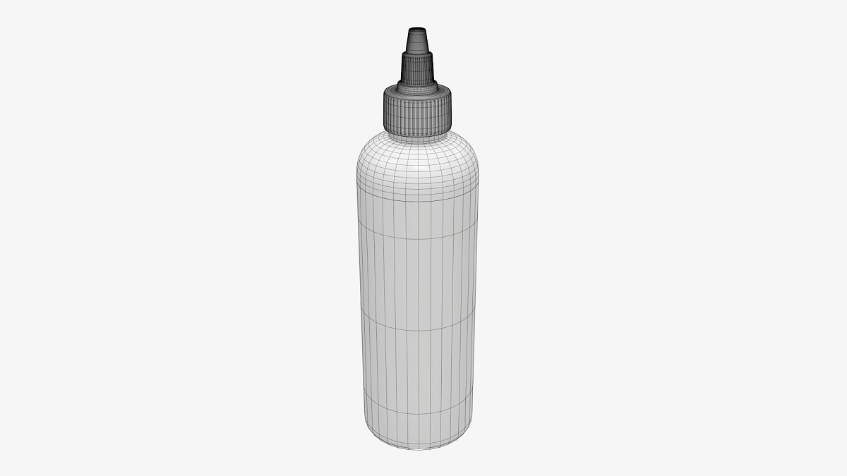 Plastic dropper bottle mockup