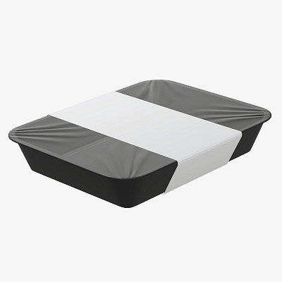 Tray with label mockup 07