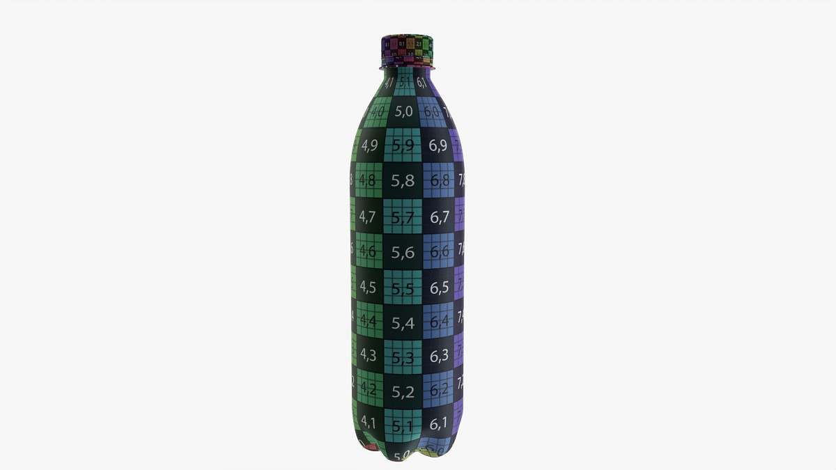 Plastic water bottle mockup 06
