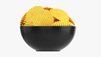 Potato chips in bowl 01
