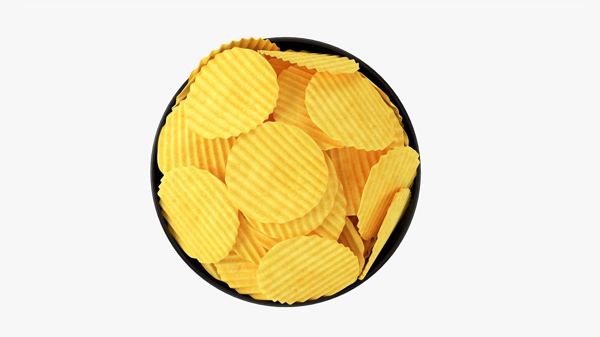 Potato chips in bowl 01