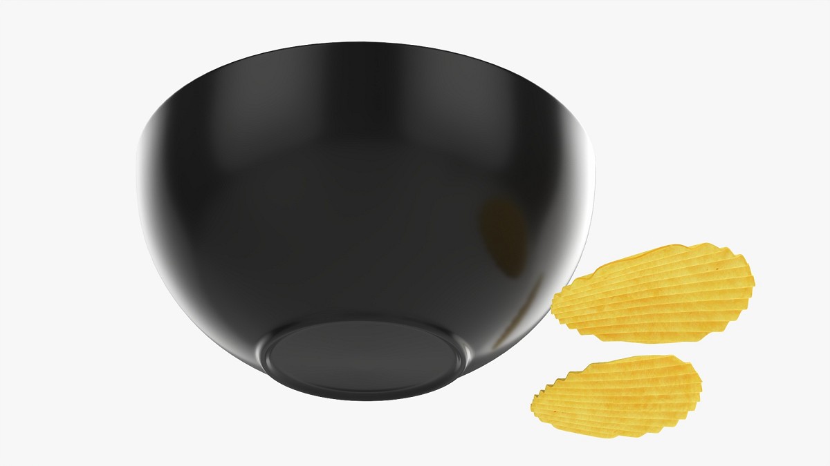 Potato chips in bowl 03