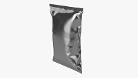 Potato chips large package with folds mockup