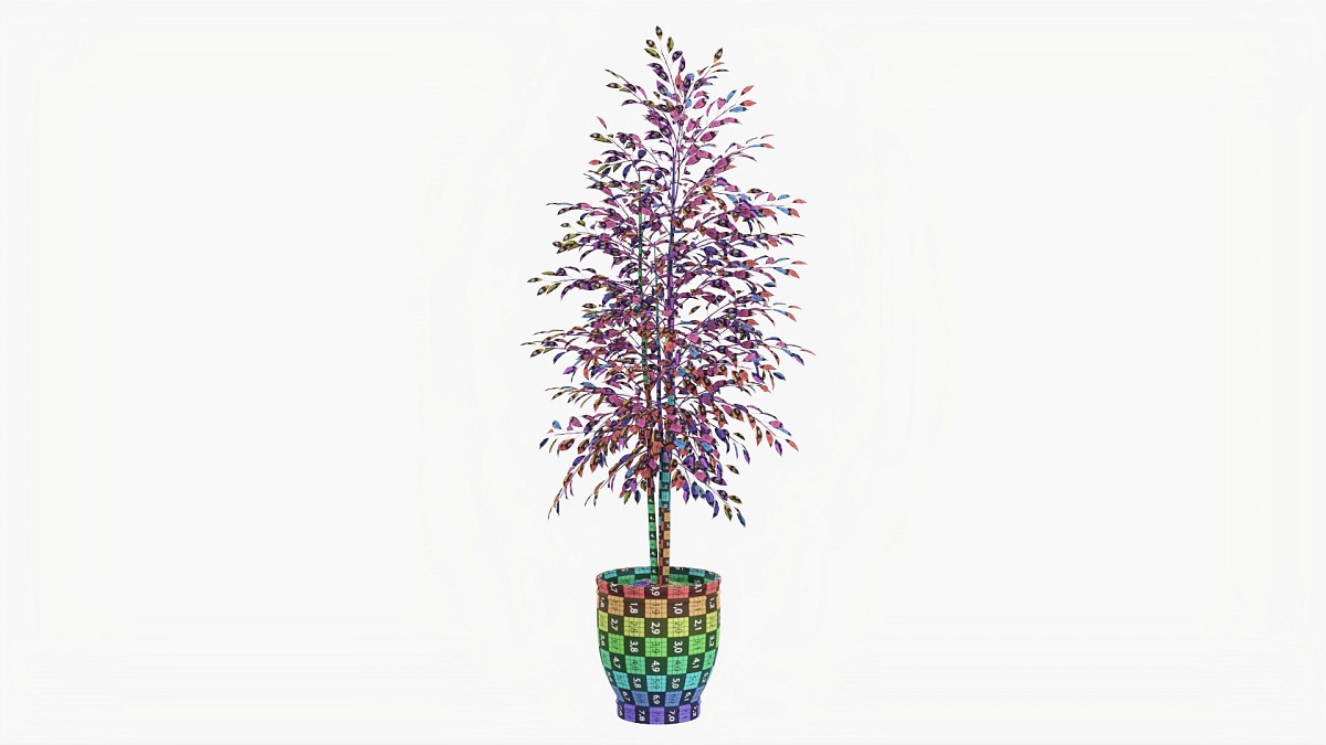 Potted Decorative Tree 02