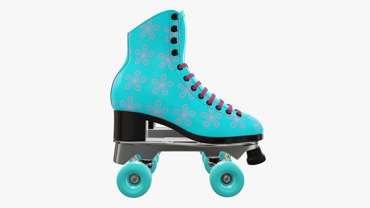 Quad roller skates with boots