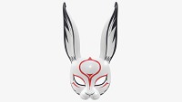 Rabbit festive face mask
