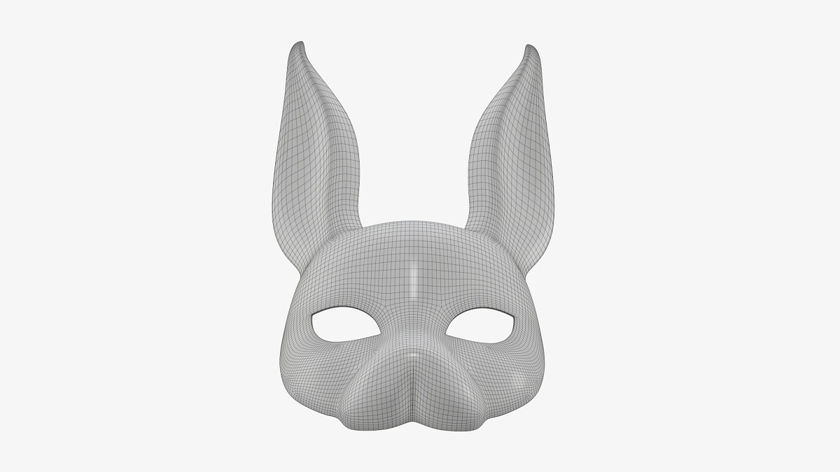 Rabbit festive face mask