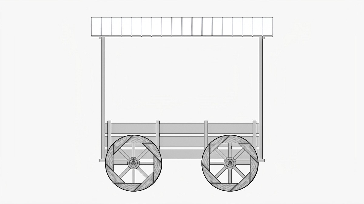 Roofed Fairground Cart