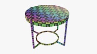 Round side table