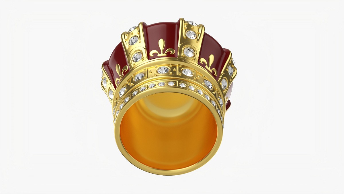 Royal Gold Crown With Diamonds