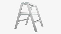 Sawhorse foldable ladder