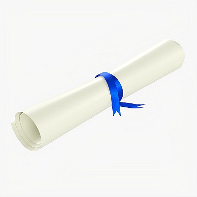 Scroll Tied With Ribbon