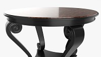 Scroll round hall table