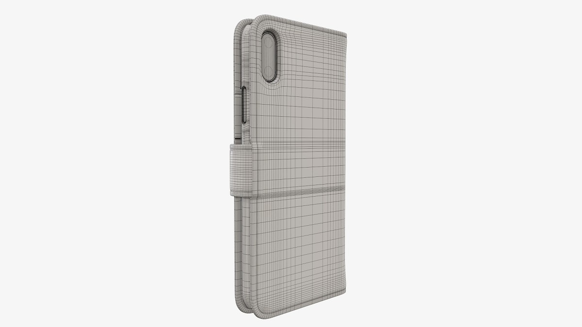 Smartphone in flip wallet case 01