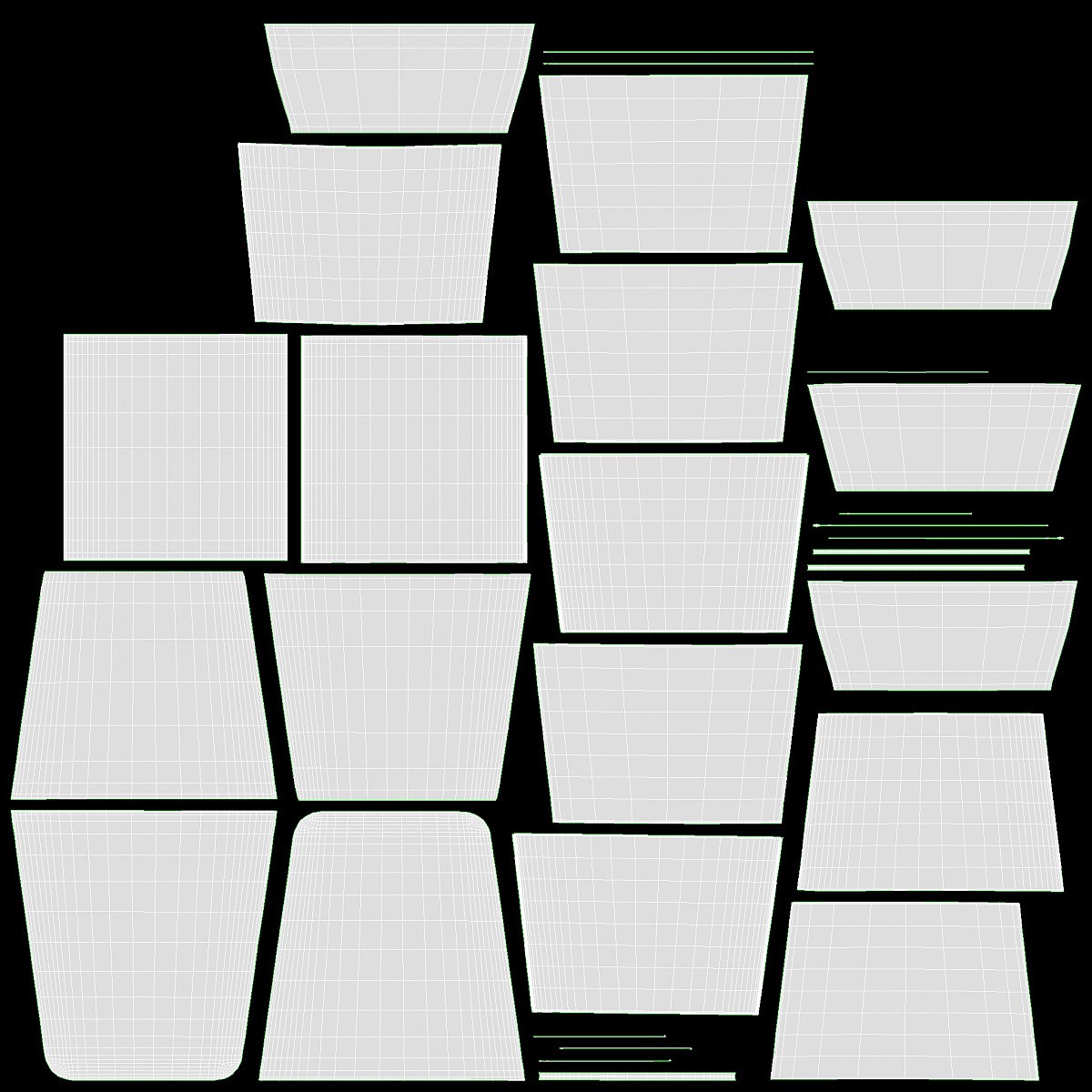 Square high paper box mockup