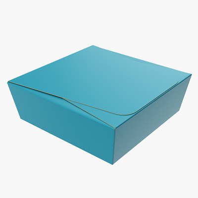 Square low paper box mock