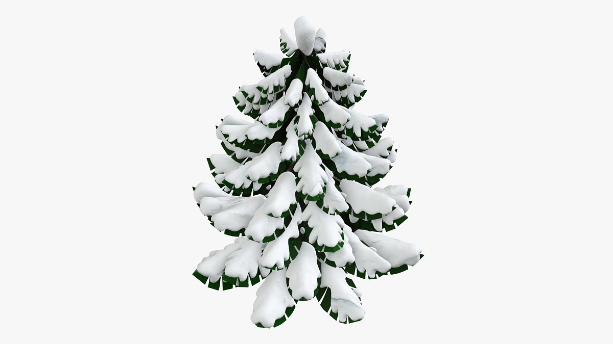 Stylized Christmas fir tree 02
