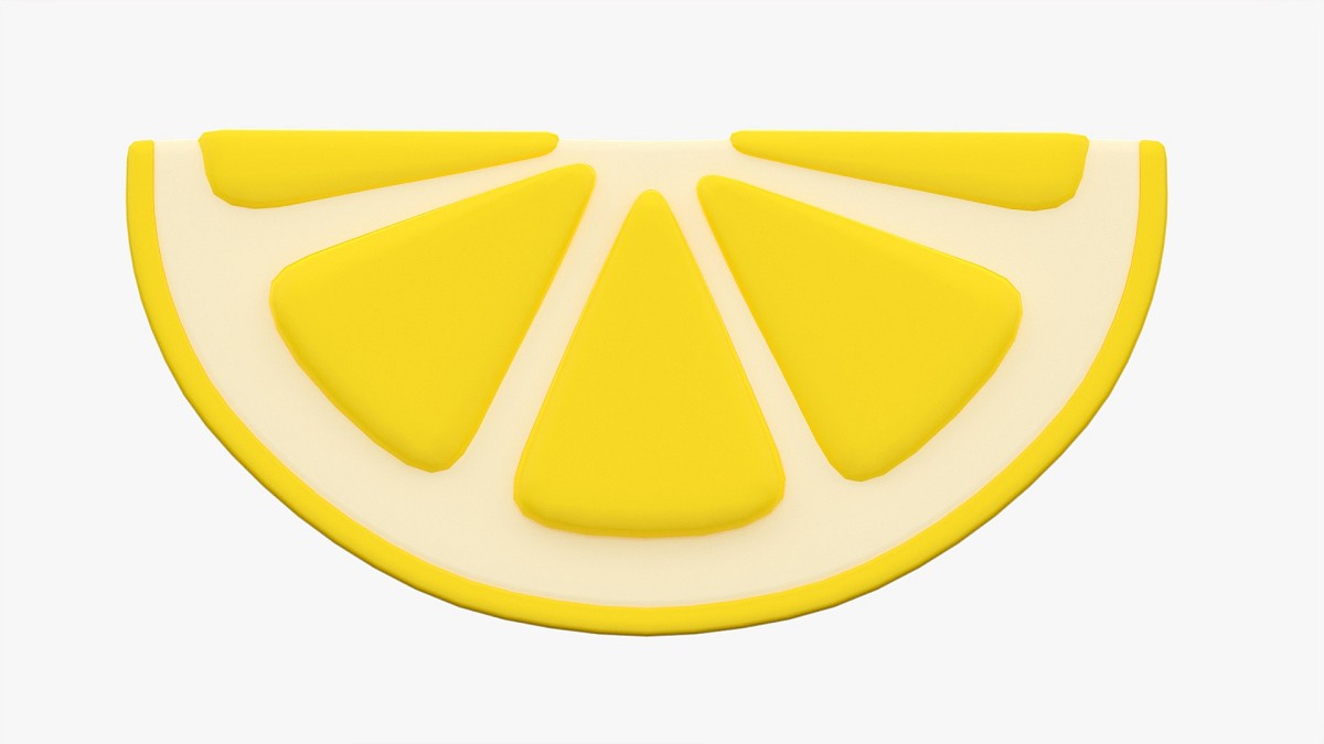 Stylized lemon slice