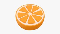 Stylized orange slice 01