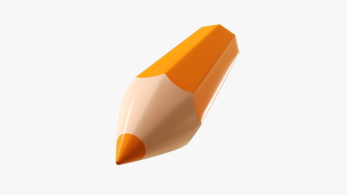 Stylized tilted pencil