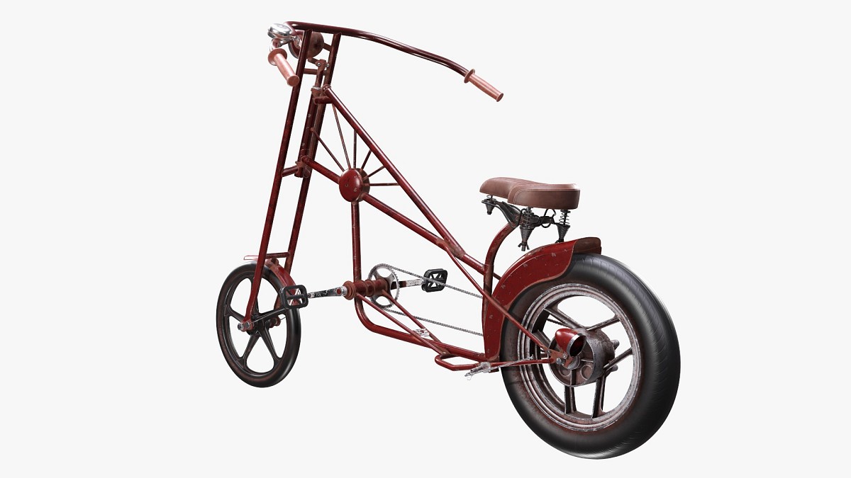 Stylized vintage bicycle