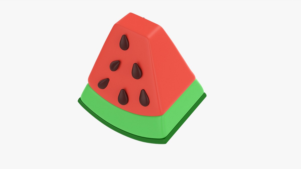 Stylized watermelon piece