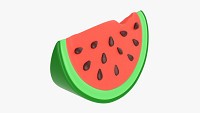 Stylized watermelon slice