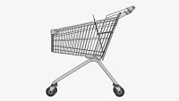 Supermarket grocery store shopping metal cart