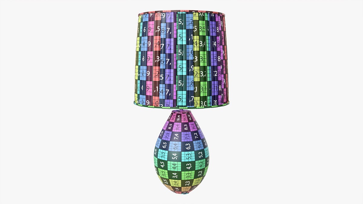 Table lamp with shade 01