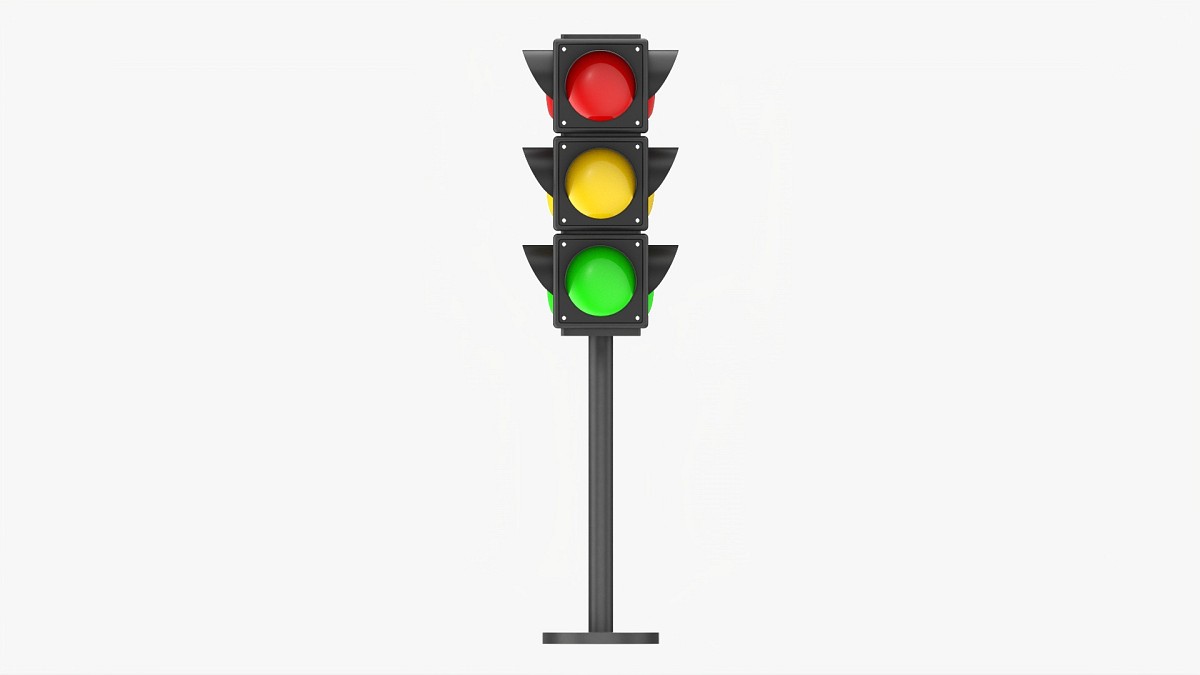 Traffic Lights On Column