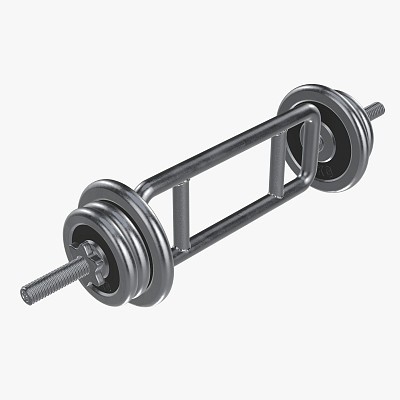 Triceps bar with weights