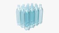 Twelve wrapped water bottle pack