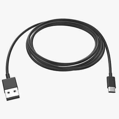 USB-C to USB cable black