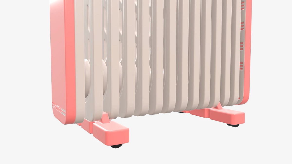 Vertical electric heater radiator