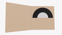 Vinyl record with cover mockup 01