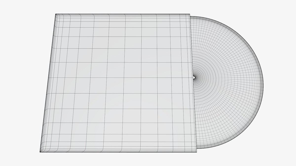 Vinyl record with cover mockup 3