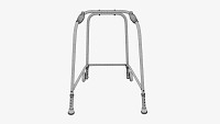Walking frame with wheels