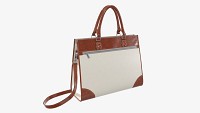 Woman briefcase travel shoulder bag handbag