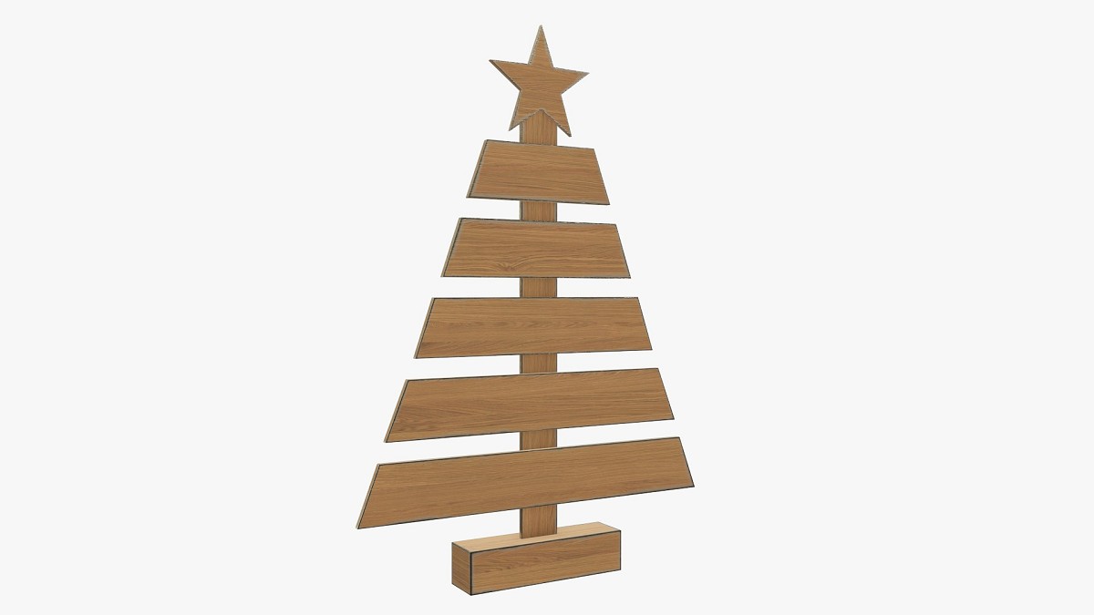 Wooden Christmas tree