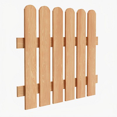 Wooden Fence 03