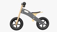 Wooden balance bike for kids