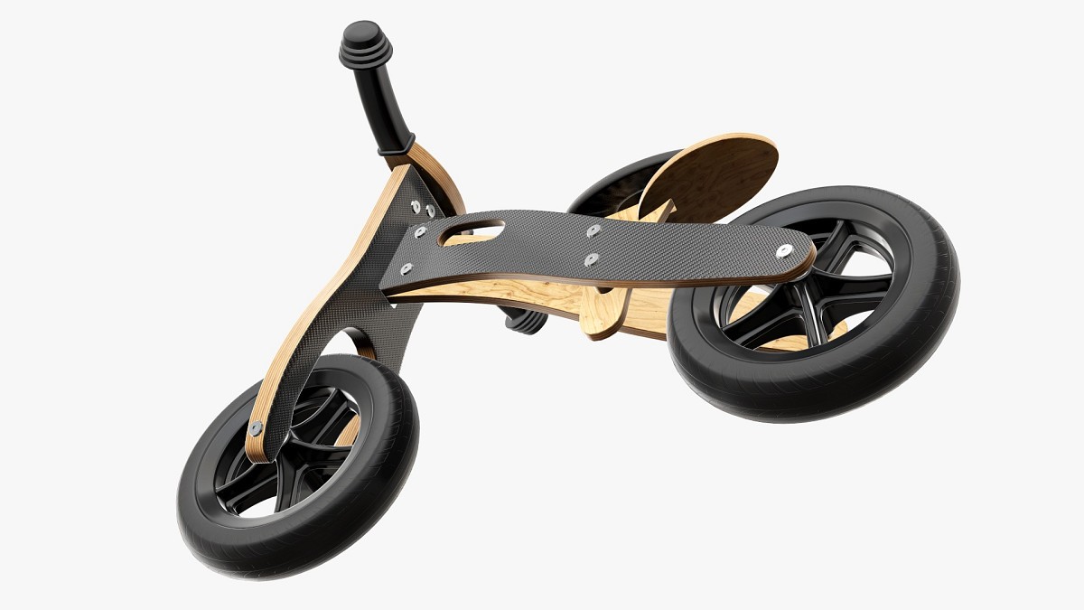 Wooden balance bike for kids